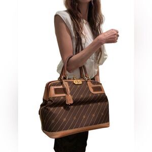 Gucci Brown and Tan large  bag
